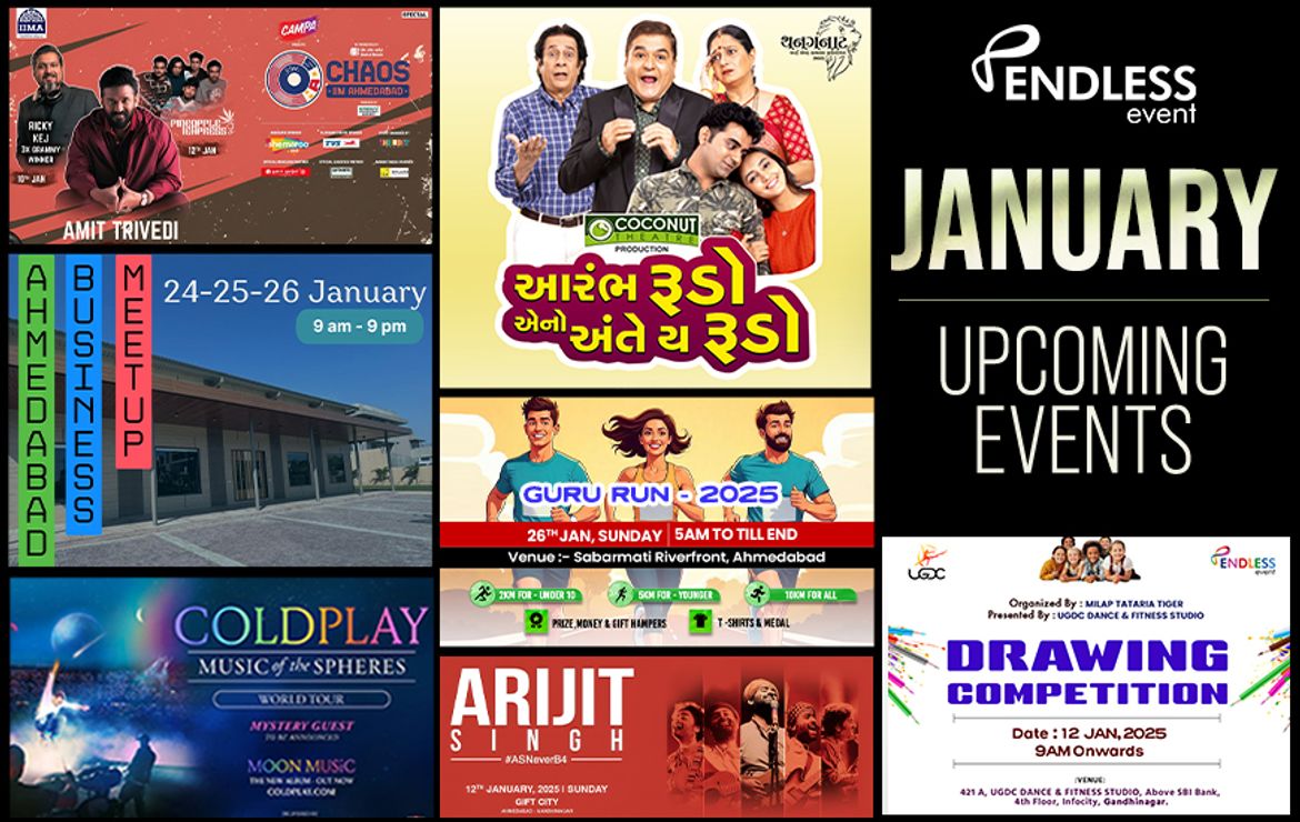 Top January Upcoming Events In Ahmedabad | Endless Event