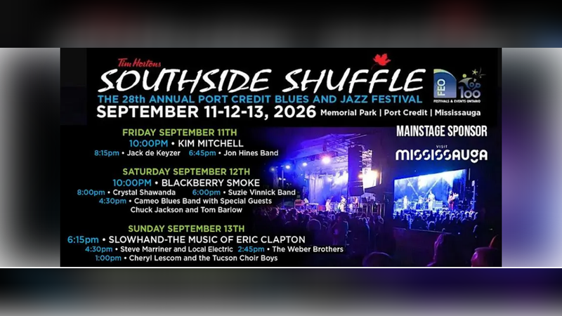 28th Annual Tim Hortons Southside Shuffle Blues & Jazz Festival | Events in Mississauga | Endless Event