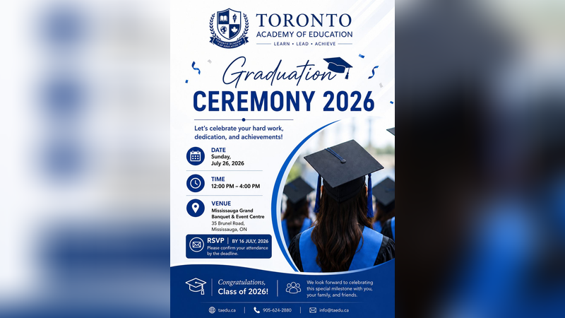 Graduation Ceremony 2026 | Events in Mississauga | Endless Event
