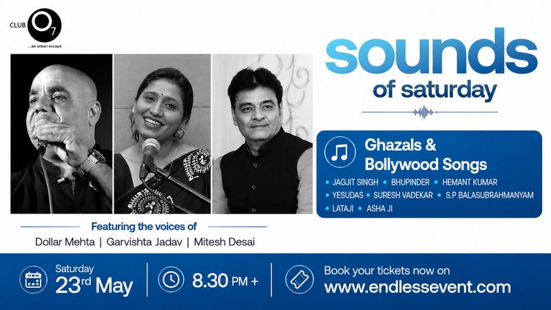 Sounds Of Saturday - Ghazals & Bollywood Melodies Night Sounds Of Saturday - Ghazals & Bollywood Melodies Night | Events in Shela | Endless Event