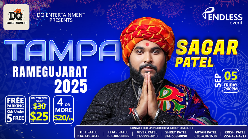 Sagar Patel Live In Tampa Florida Rame Gujarat | Events in Tampa | Endless Event