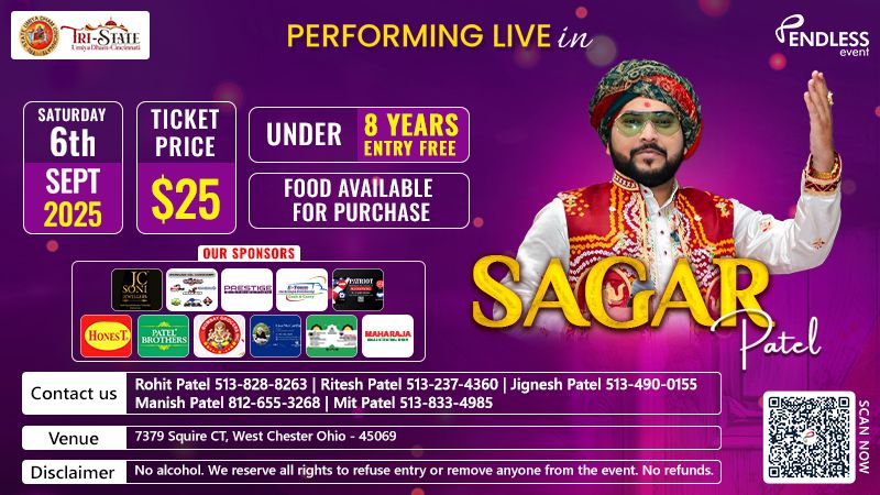 Sagar Patel Live In Cincinnati | Events in West Chester | Endless Event