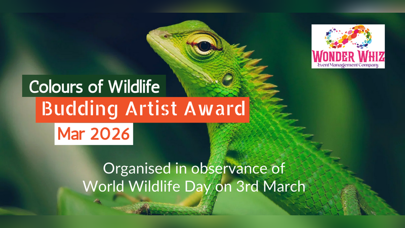 Colours Of Wildlife - Budding Artist Award 2026 - State Level - Online - Draw From Home Art Event | Events in Chennai | Endless Event