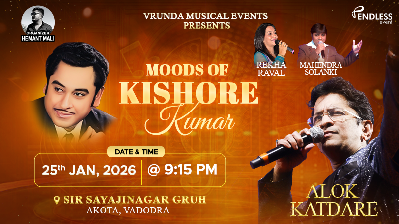 Moods Of Kishore Kumar Moods Of Kishore Kumar | Events in Vadodara | Endless Event