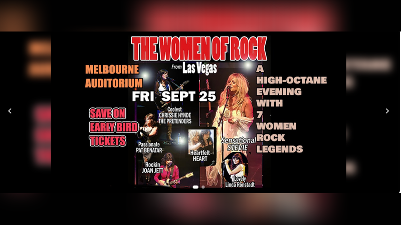 The Women Of Rock Las Vegas Show At Melbourne Auditorium - Sept 25 | Events in Melbourne | Endless Event