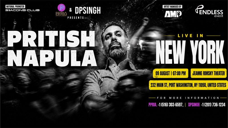 PRITISH NAPULA PRITISH NAPULA | Events in Port Washington | Endless Event