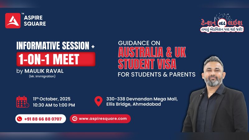 Informative Session 1-on-1 Meet With Maulik Raval - AUS - UK Intake | Events in Ahmedabad | Endless Event