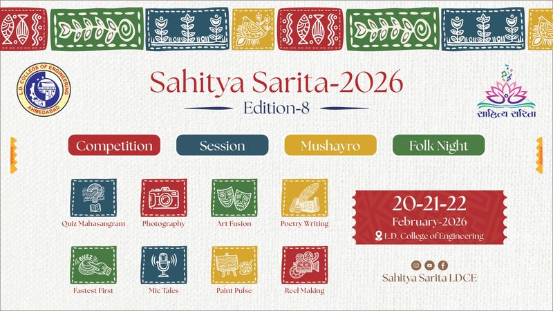 Sahitya Sarita 2026 | Events in Ahmedabad | Endless Event
