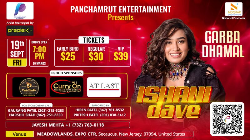 ISHANI DAVE Na Garba | Events in Secaucus | Endless Event