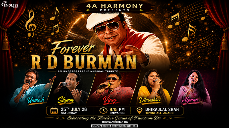 Forever R.D. Burman - A Musical Tribute To The Legend Forever R.D. Burman - A Musical Tribute To The Legend | Events in Anand | Endless Event