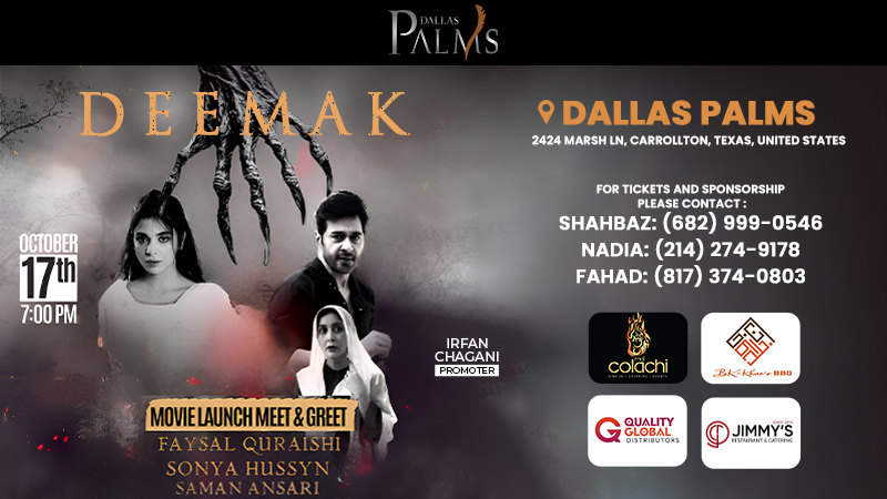 Movie Launch Meet And Greet Faysal Quraishi, Sonya Hussyn, Saman Ansari | Events in Carrollton | Endless Event