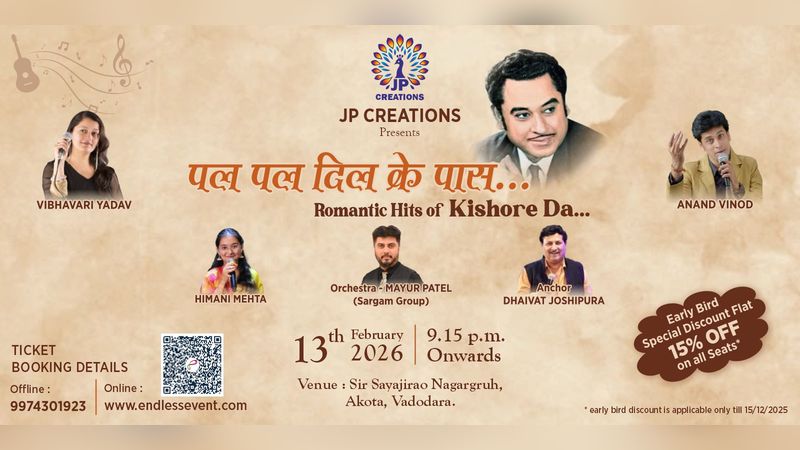 PAL PAL DIL KE PAAS- Romantic Hits Of KISHORE DA..... | Events in Vadodara | Endless Event