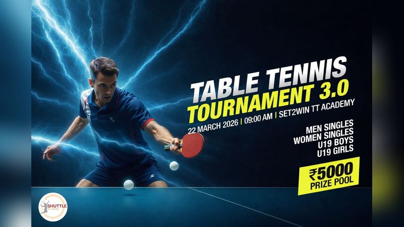 TABLE TENNIS TOURNAMENT 3.0 TABLE TENNIS TOURNAMENT 3.0 | Events in Ahmedabad | Endless Event