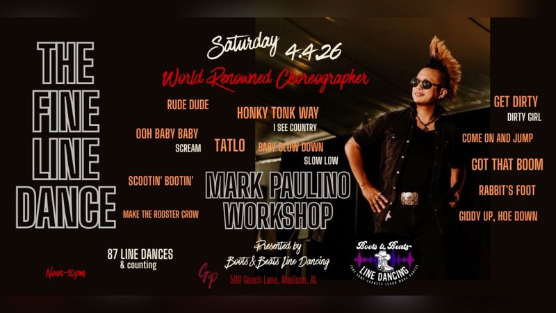 Mark Paulino Workshop - The Fine Line Dance | Events in Madison | Endless Event