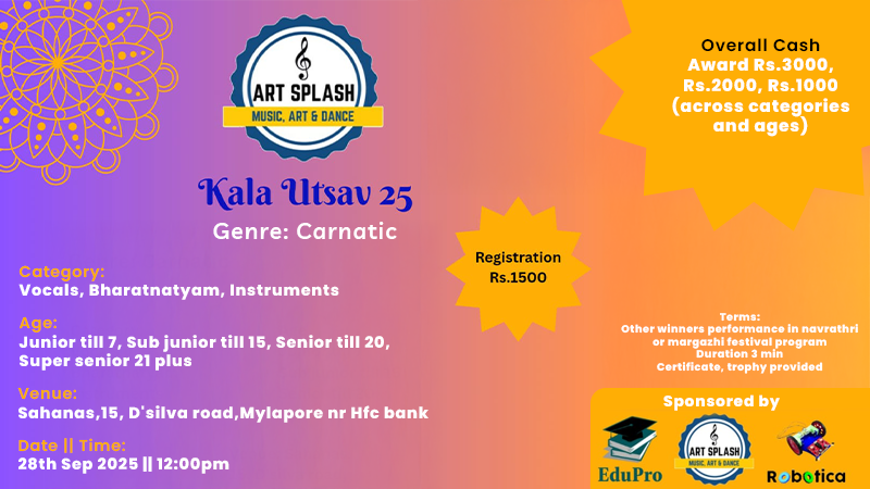 Kala Utsav 25 | Events in Chennai | Endless Event