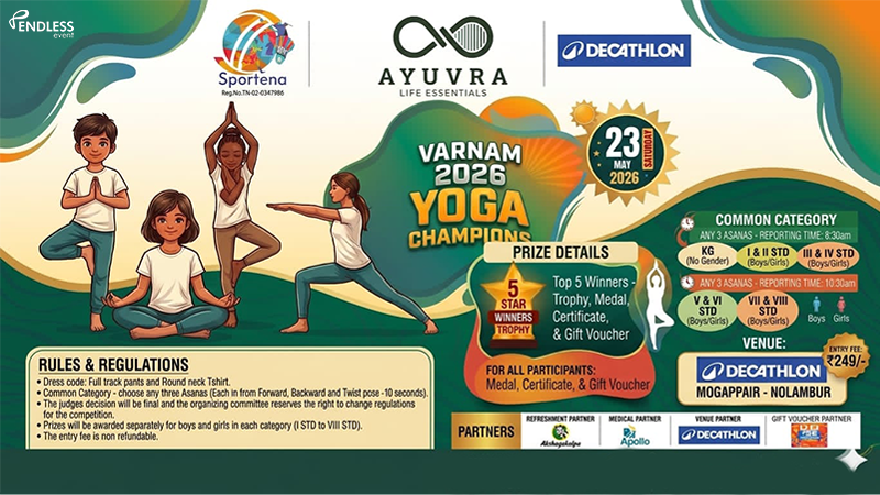 VARNAM 2026 - YOGA CHAMPIONS | Events in Chennai | Endless Event