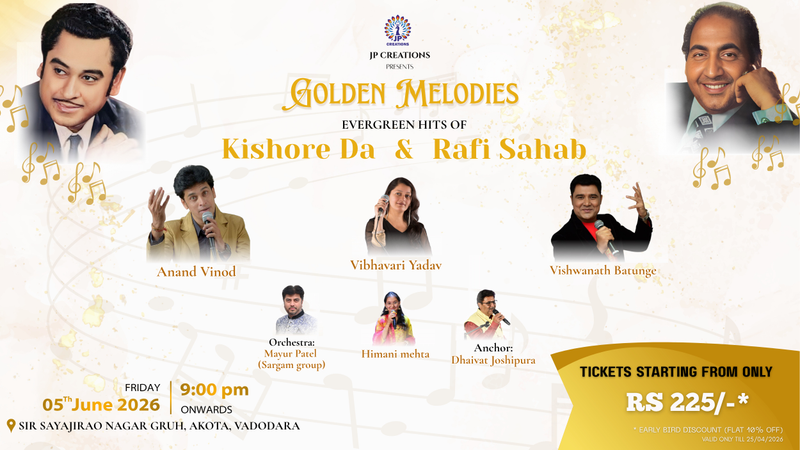 GOLDEN MELODIES - Evergreen Hits Of KISHORE DA & RAFI SAHAB | Events in Vadodara | Endless Event