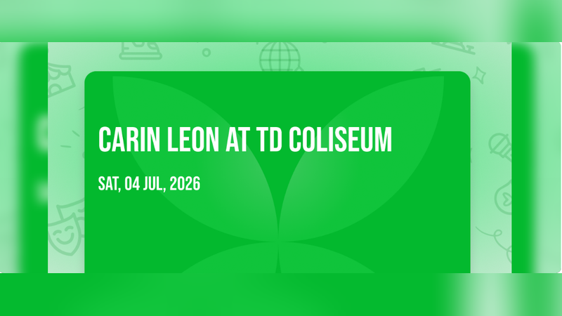 Carin Leon At TD Coliseum | Events in Hamilton | Endless Event