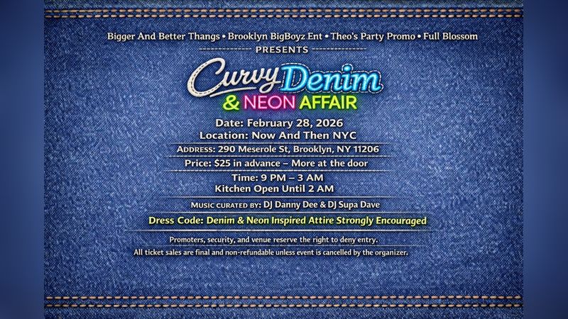 Curvy Denim & Neon Night | Events in Brooklyn | Endless Event