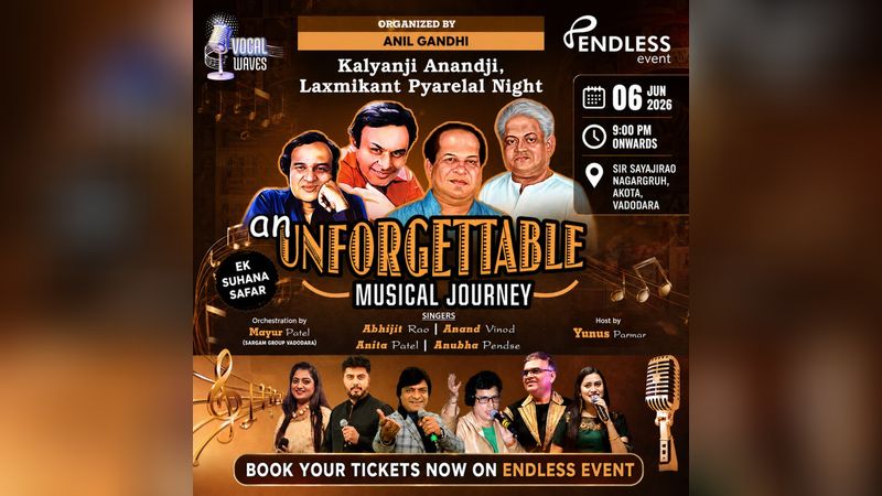 Unforgettable Musical Journey - Kalyanji Anandji & Laxmikant Pyarelal Night | Events in Vadodara | Endless Event