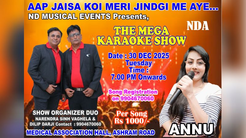Aap Jaisa Koi Meri Jindagi Mein Aaye The Mega Karaoke Show | Events in Ahmedabad | Endless Event