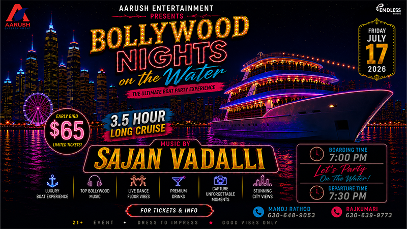 BOLLYWOOD NIGHTS ON THE WATER | Events in Chicago | Endless Event