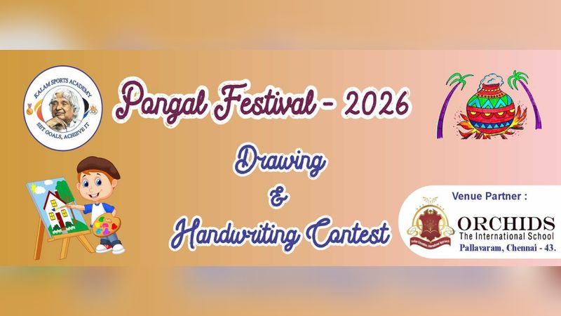 Pongal Festival Drawing / Handwriting Jan 2026 Pongal Festival Drawing / Handwriting Jan 2026 | Events in St.Thomas Mount-cum-Pallavaram | Endless Event
