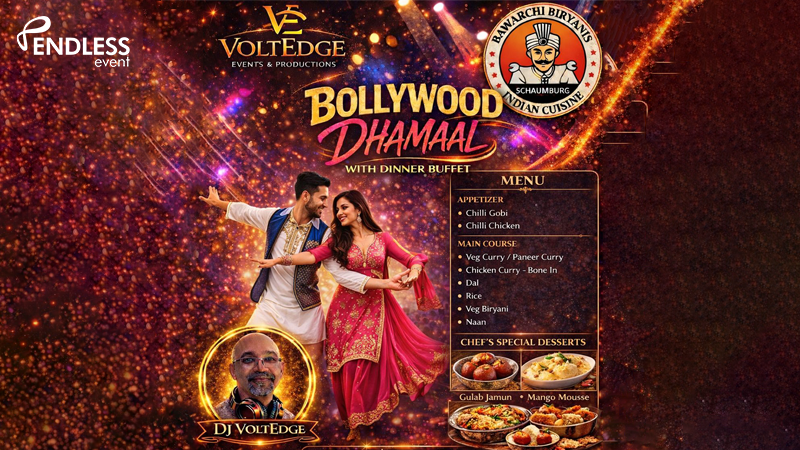 BOLLYWOOD DHAMAAL- WITH DINNER BUFFET BOLLYWOOD DHAMAAL- WITH DINNER BUFFET | Events in Schaumburg | Endless Event