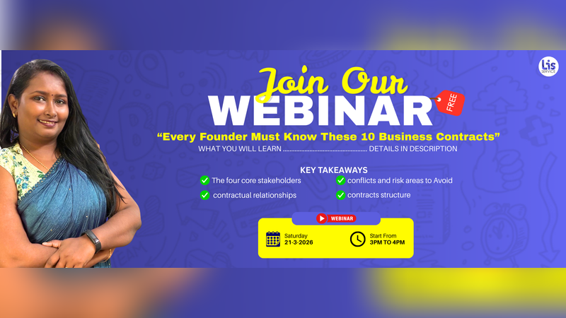 Every Founder Must Know These 10 Business Contracts | Events in Chennai | Endless Event