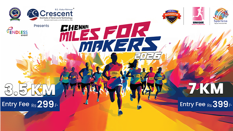 CHENNAI MILES FOR MAKERS - MASS MARATHON | Events in VANDALOOR | Endless Event