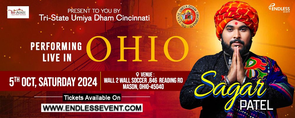 Sagar Patel Live Garba Event in Mason, Ohio | Navratri 2024