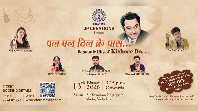 PAL PAL DIL KE PAAS- Romantic Hits Of KISHORE DA..... | Events in Vadodara | Endless Event