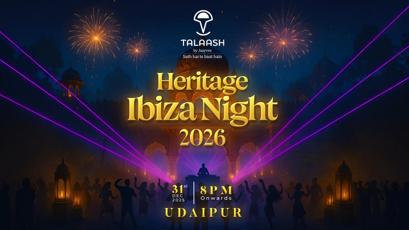 Heritage Ibiza Night-New Year 2026 Heritage Ibiza Night-New Year 2026 | Events in Udaipur | Endless Event