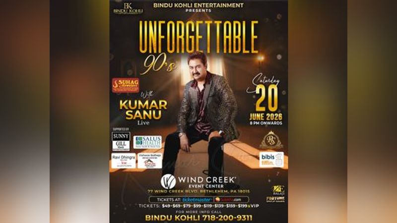 Unforgettable 90s With Kumar Sanu Unforgettable 90s With Kumar Sanu | Events in Bethlehem | Endless Event