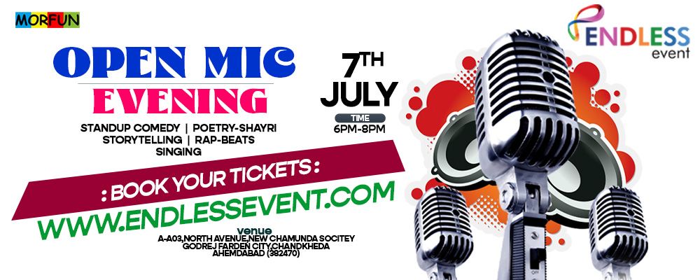 An Open Mic Event By Morfun Club | Events in Ahmedabad | Endless Event
