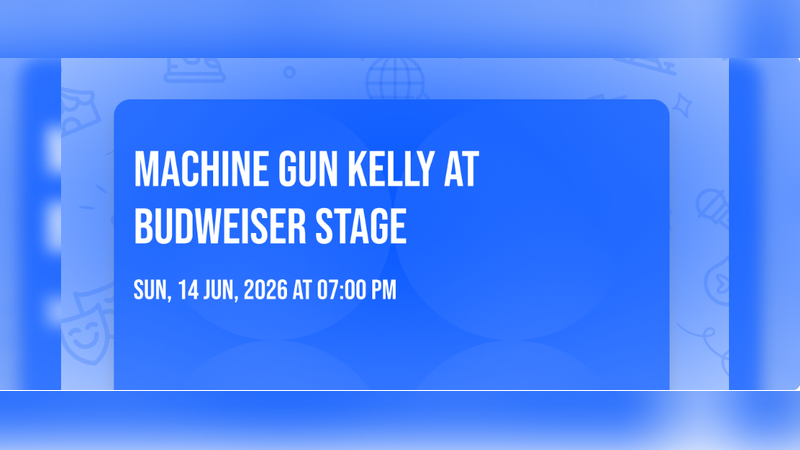 Machine Gun Kelly At Budweiser Stage | Events in Toronto | Endless Event