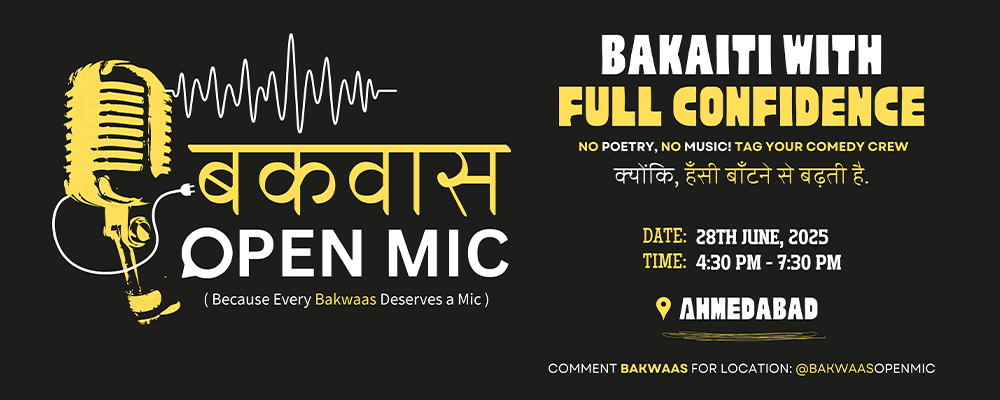 Bakwaas Open Mic - Stand-Up Comedy Night | Events in Ahmedabad | Endless Event