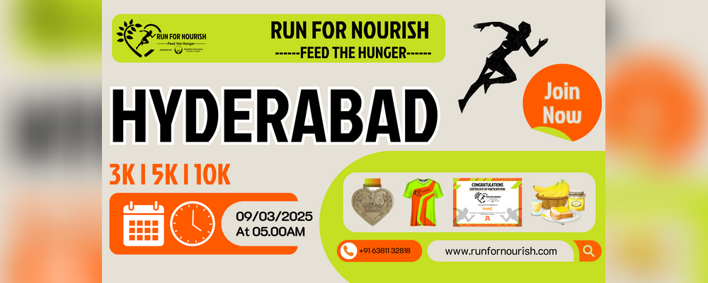Run For Nourish Hyderabad | Events in Hyderabad | Endless Event