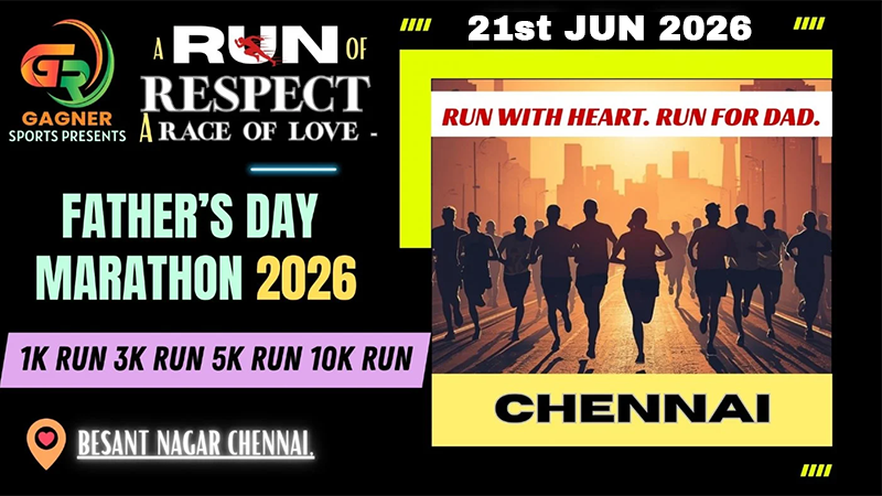 A Run Of Respect. A Race Of Love. Fathers Day Marathon 2026 | Events in Chennai | Endless Event