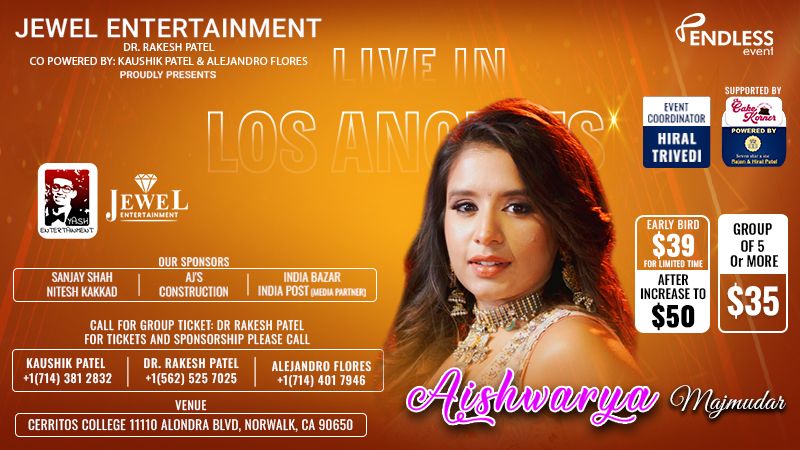 Aishwarya Majmudar Garba | Events in Norwalk | Endless Event