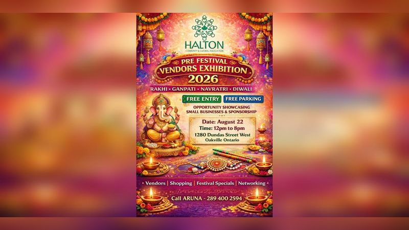 Pre Festival Vendor Exhibition 2026 | Events in Oakville | Endless Event