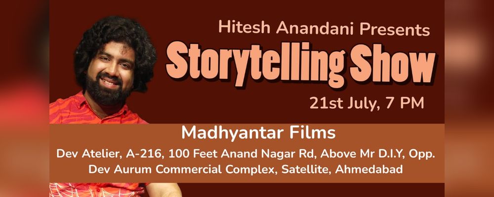 Storytelling Show By Hitesh Anandani | Events in Ahmedabad | Endless Event