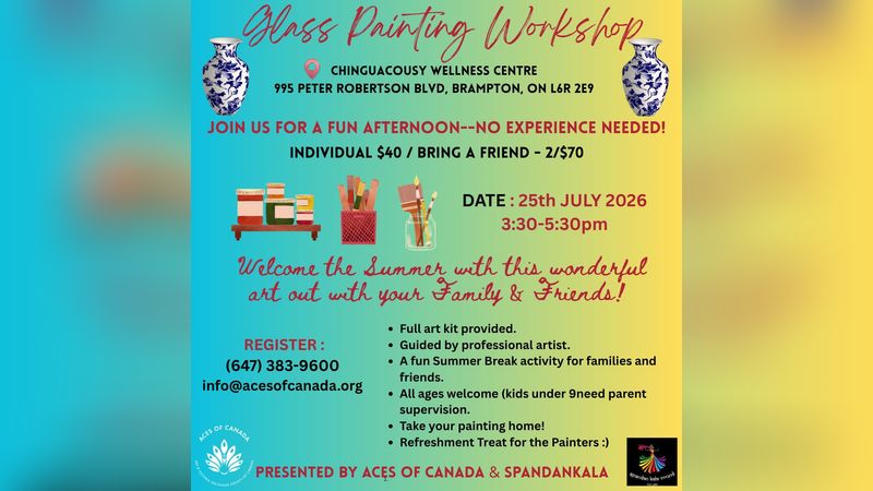 Glass Painting Workshop | Events in Brampton | Endless Event