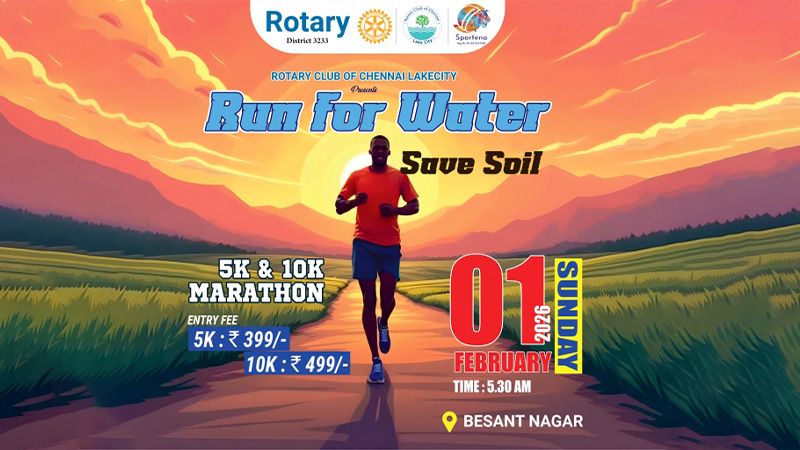 Run For Water - Save Soil Marathon 2026 | Events in Chennai | Endless Event