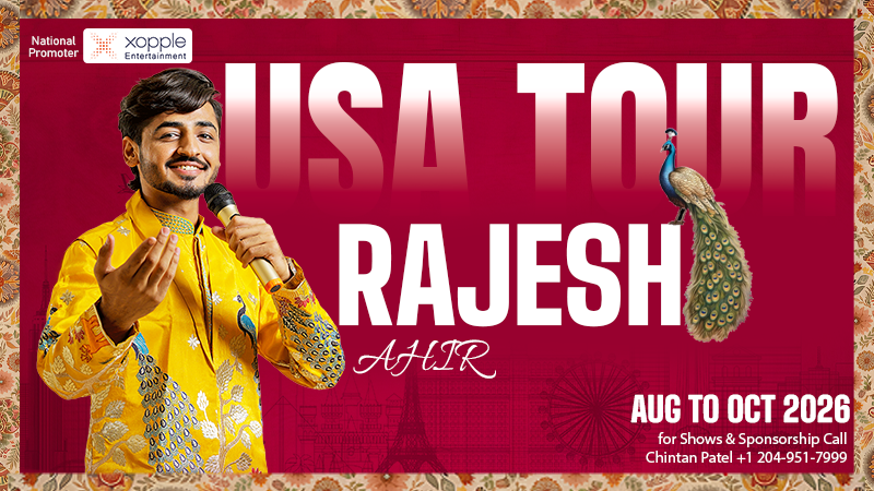 USA Tour 2026 - Rajesh Ahir Live USA Tour 2026 - Rajesh Ahir Live | Events in USA | Endless Event