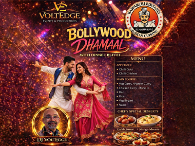 BOLLYWOOD DHAMAAL- WITH DINNER BUFFET