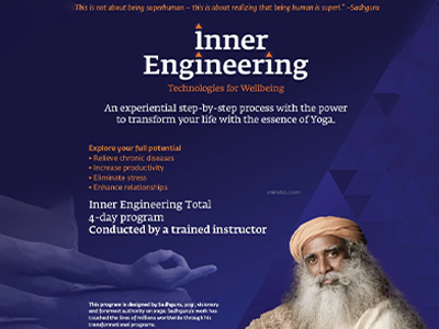 In-Person Inner Engineering Program In Cincinnati OH - Jan 8th-11th 2026