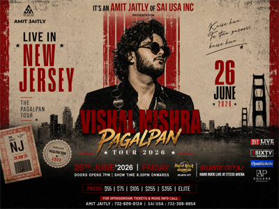 Vishal Mishra - Pagalpan Tour 2026 | Live In New Jersey
