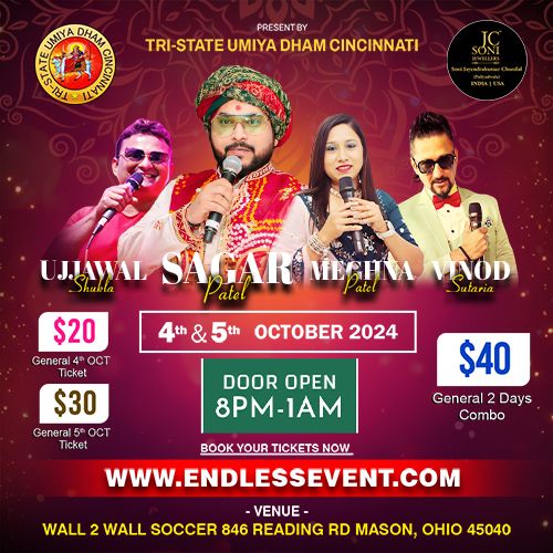 Sagar Patel Live in Ohio Presented by Tri State Umiya Dham Cincinnati
