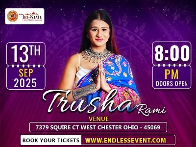 Trusha Rami Live Garba Night - Cincinnati 2025